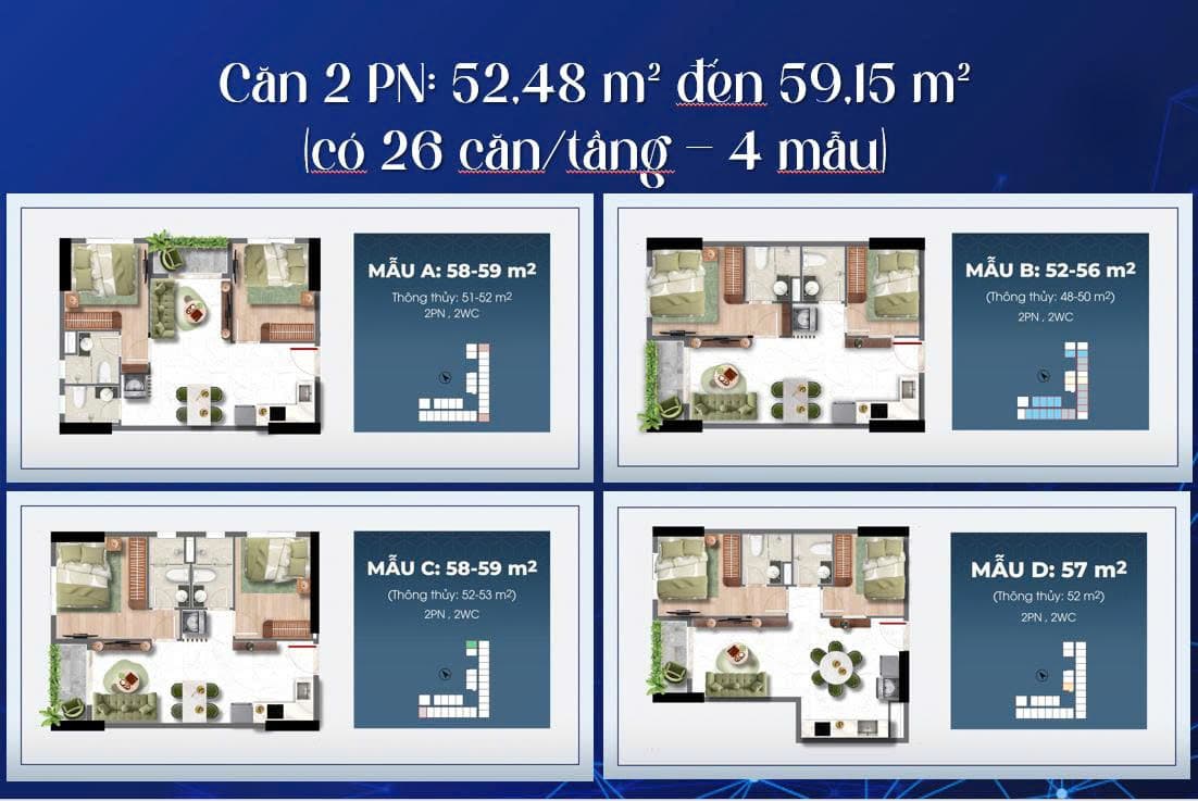 Căn 2pn Tháp Bcons Gateway