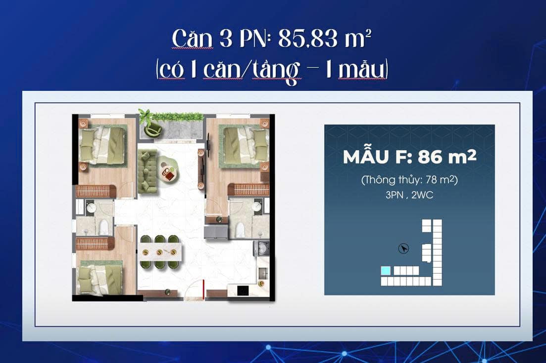 Căn 3pn Bcons Gateway