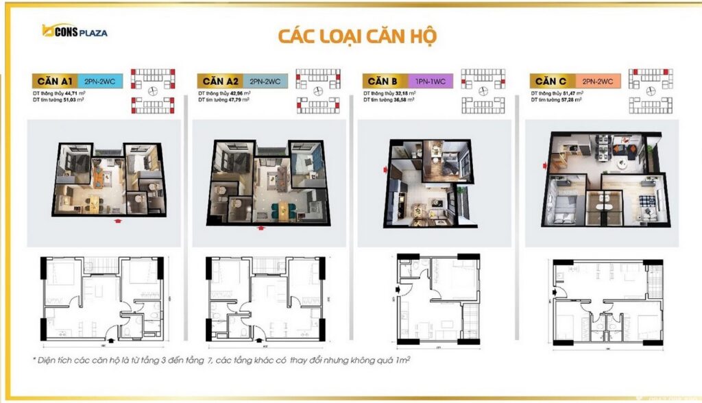 Mặt Bằng Thiết Kế Bcons Plaza