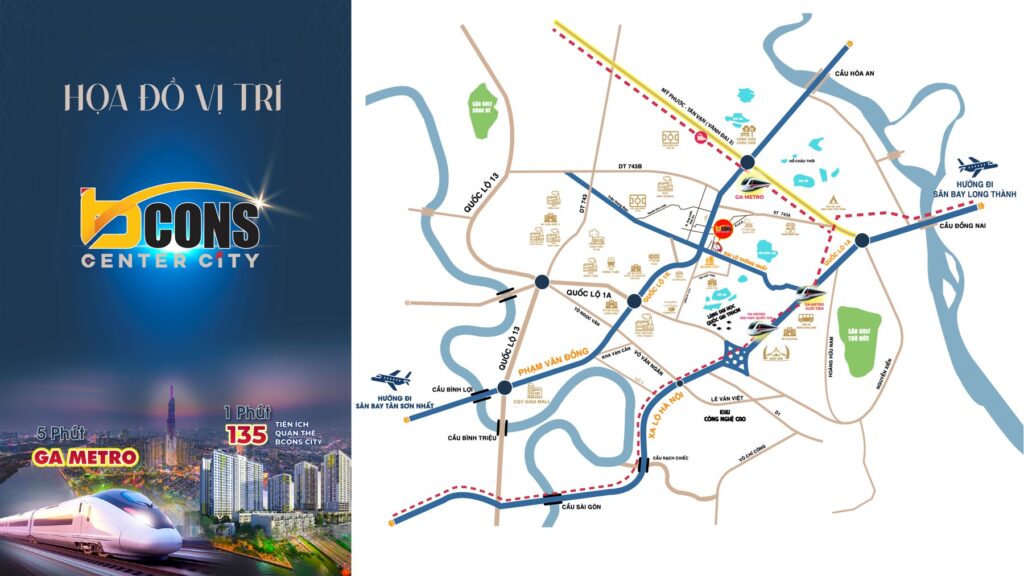 Vị Trí Bcons Center City