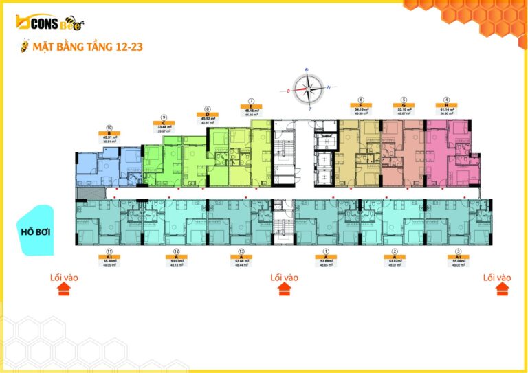 Mặt Bằng Bcons Bee Bcons Homes