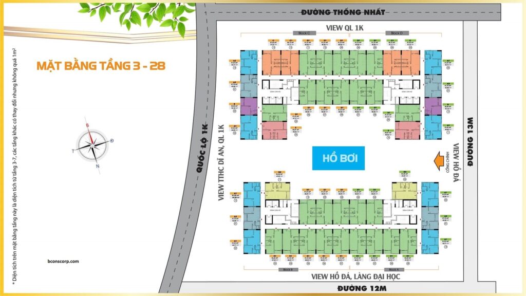 Mặt Bằng Bcons Plaza| Chung Cư Bcons Plaza