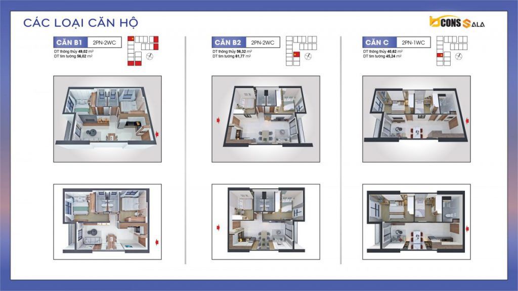 Thiết kế căn hộ Bcons Sala