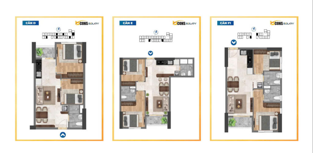 Thiết kế căn hộ tại bcons solary