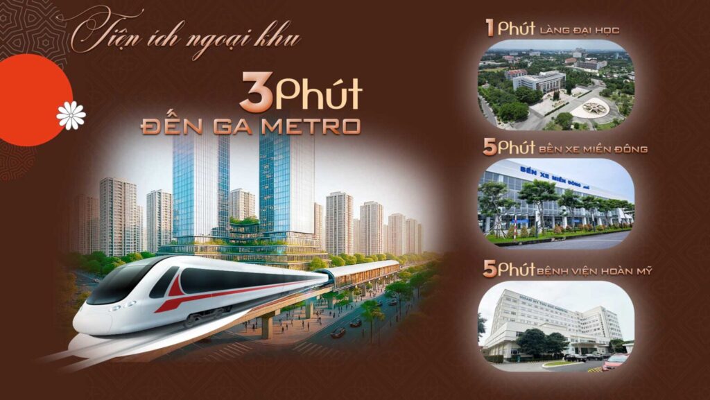 Vị trí bcons asahi thuận tiện di chuyển và kết nối đến các khu vực trung tâm tại Dĩ An và Thủ Đức