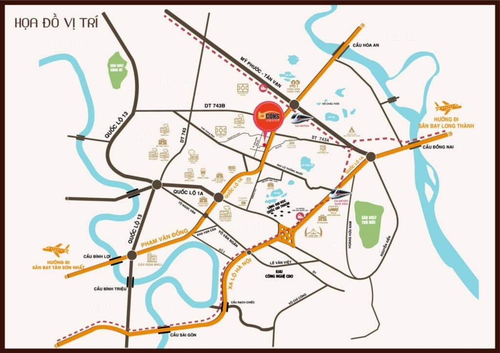 Vi Tri Bcons Asahi Đông Hòa - Dĩ An