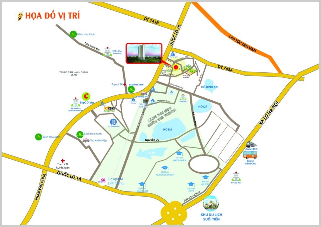 Vị Trí Bcons Bee Bcons Homes