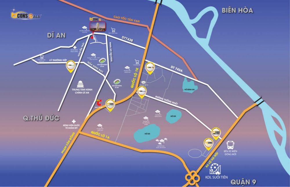 VỊ TrÍ Bcons Sala