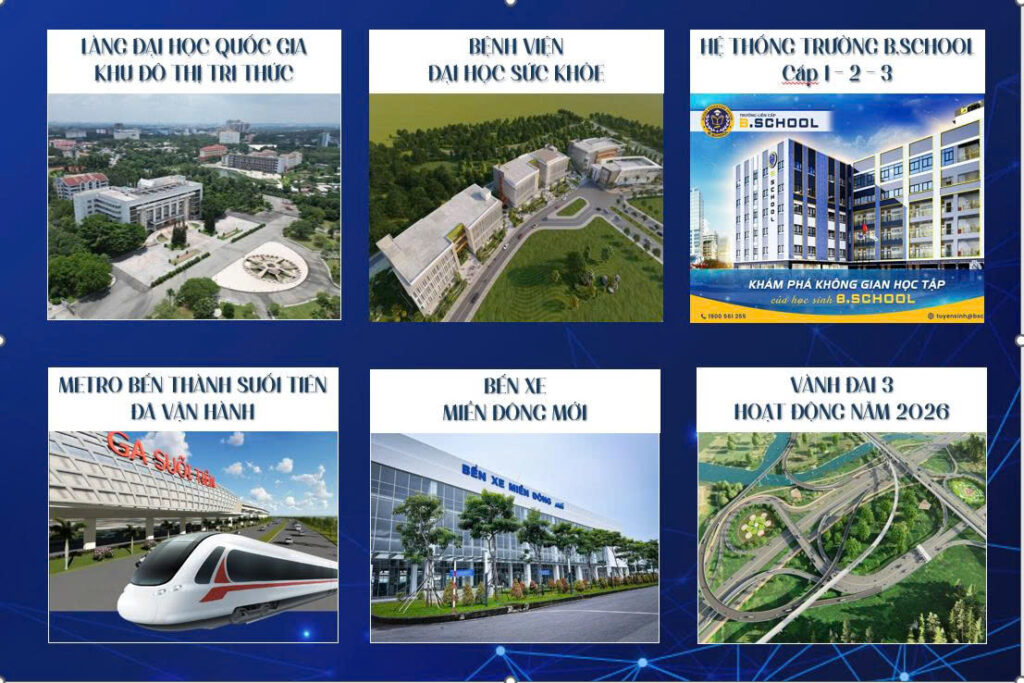 tiện ích ngoại khu dự án bcons center city - Bình An Đông Tây