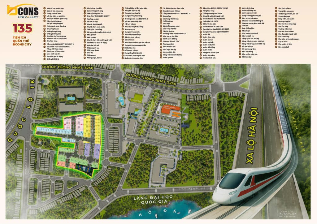 Tiện Ích Nội Khu Bcons Univer Valley