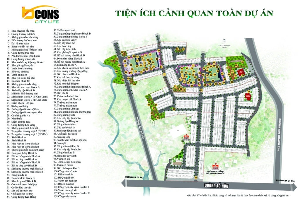 Tiện ích Cảnh Quan Toàn Dự án Life